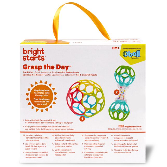 Bright Starts Oball Grasp the Day – dos de l’emballage