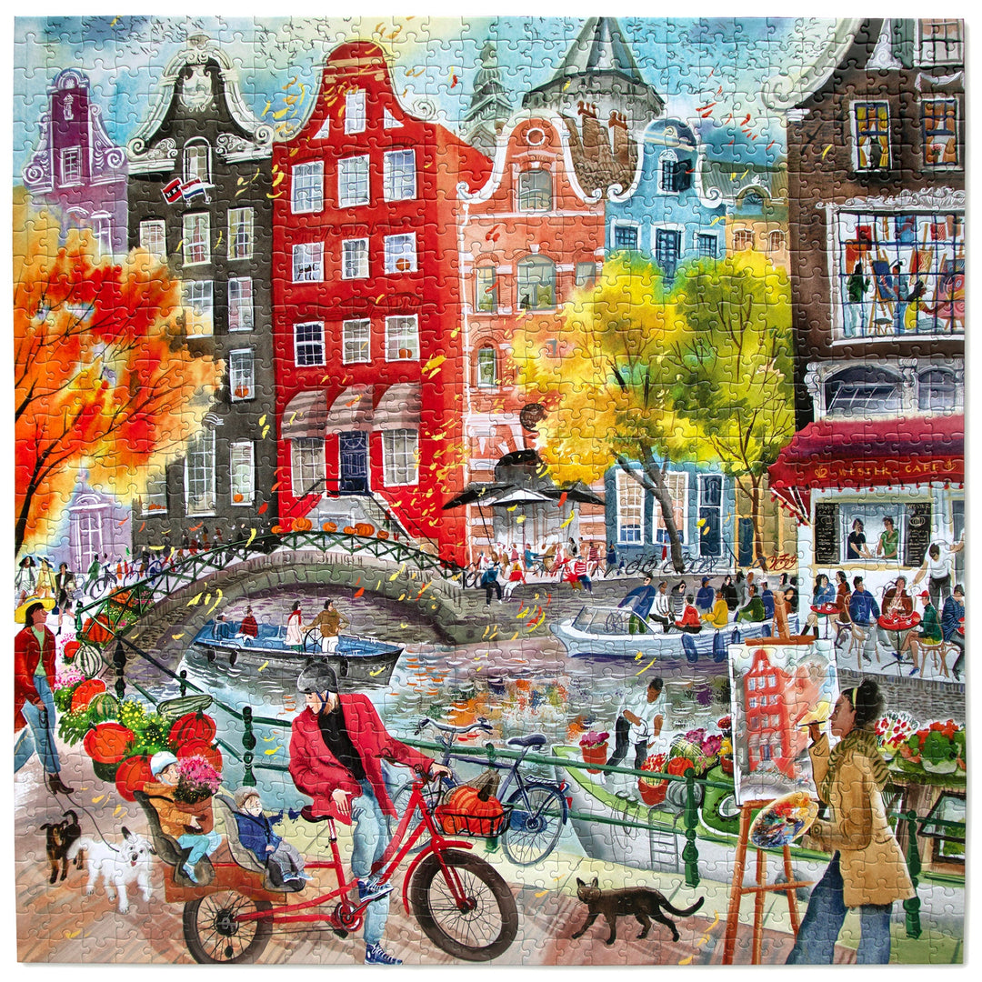 eeBoo Artists in Amsterdam puzzel en doos
