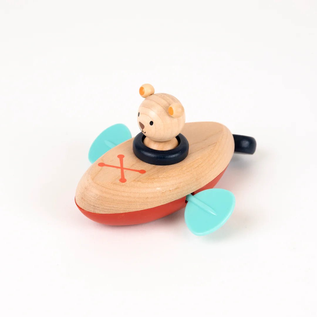 Egmont Toys Houten Opwindbaar Badspeeltje Beer 13 cm - Kleine Eland
