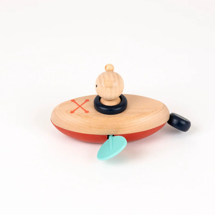 Egmont Toys Houten Opwindbaar Badspeeltje Beer 13 cm - Kleine Eland