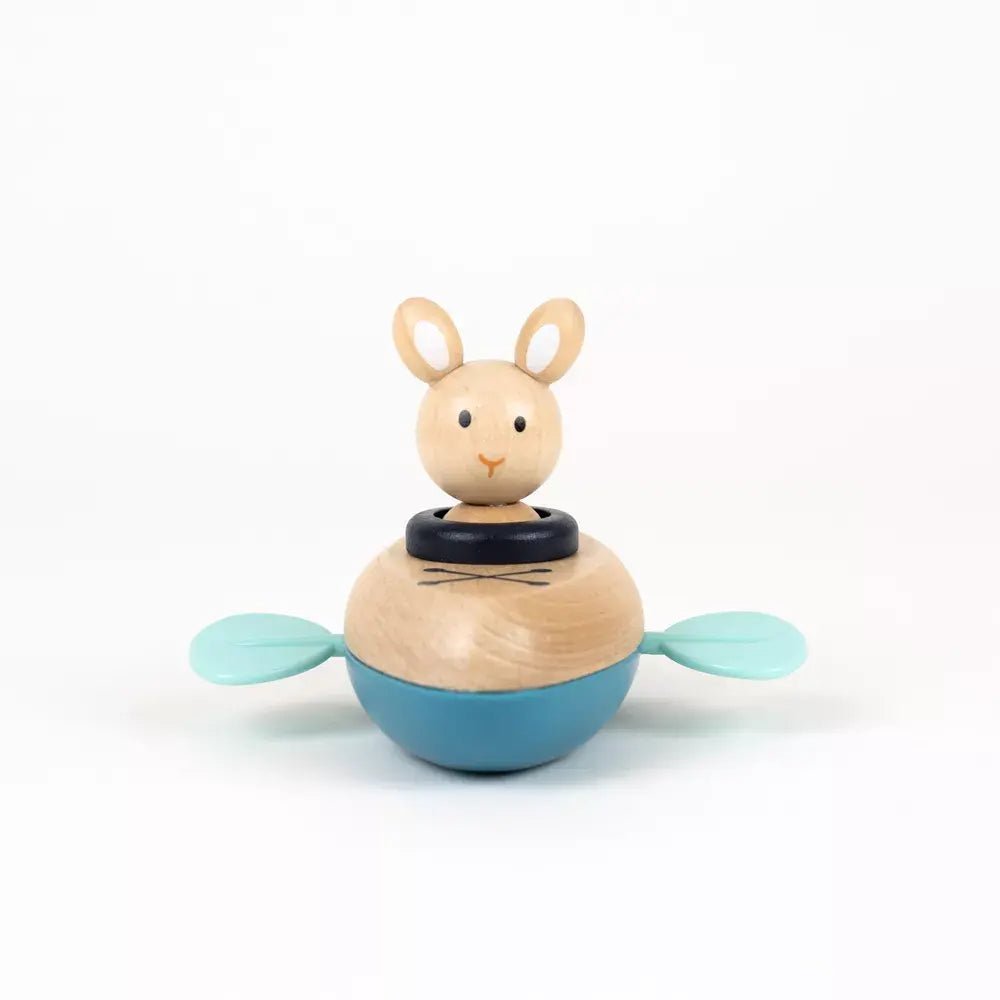 Egmont Toys houten opwindbaar badspeeltje konijn – 13 cm – 2+ - Kleine Eland