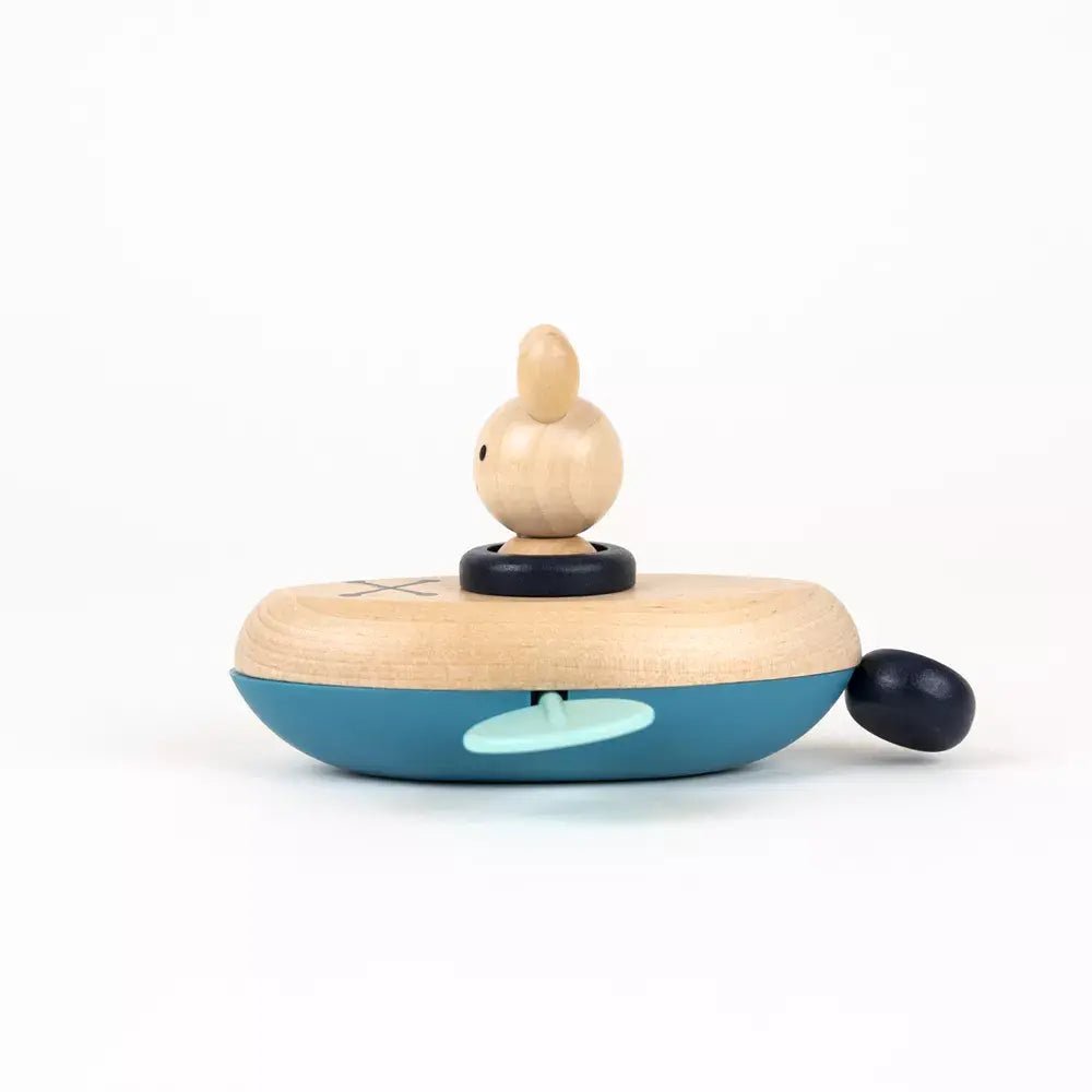 Egmont Toys houten opwindbaar badspeeltje konijn – 13 cm – 2+ - Kleine Eland