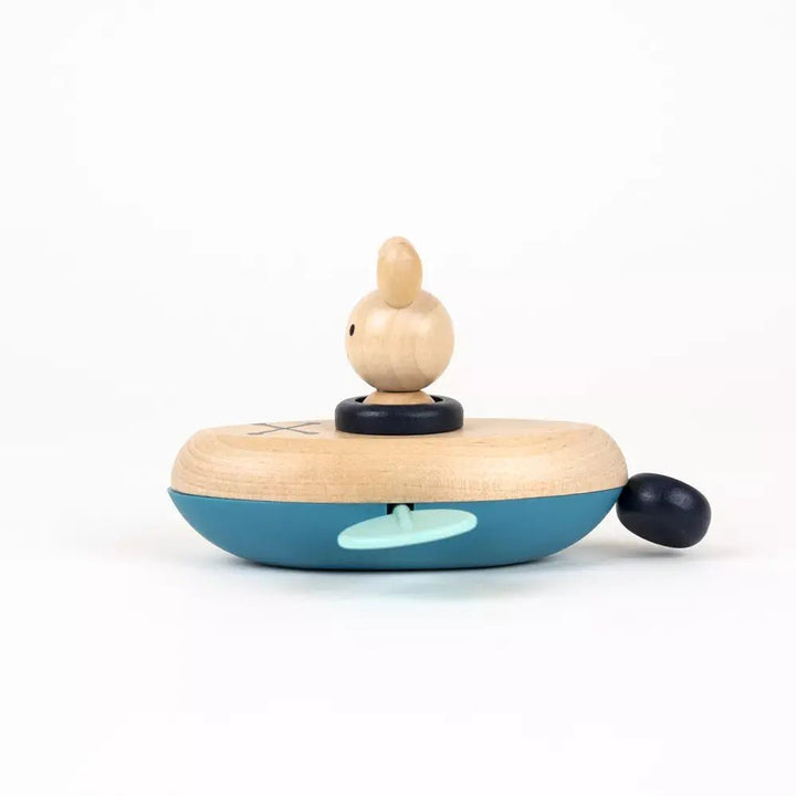 Egmont Toys houten opwindbaar badspeeltje konijn – 13 cm – 2+ - Kleine Eland