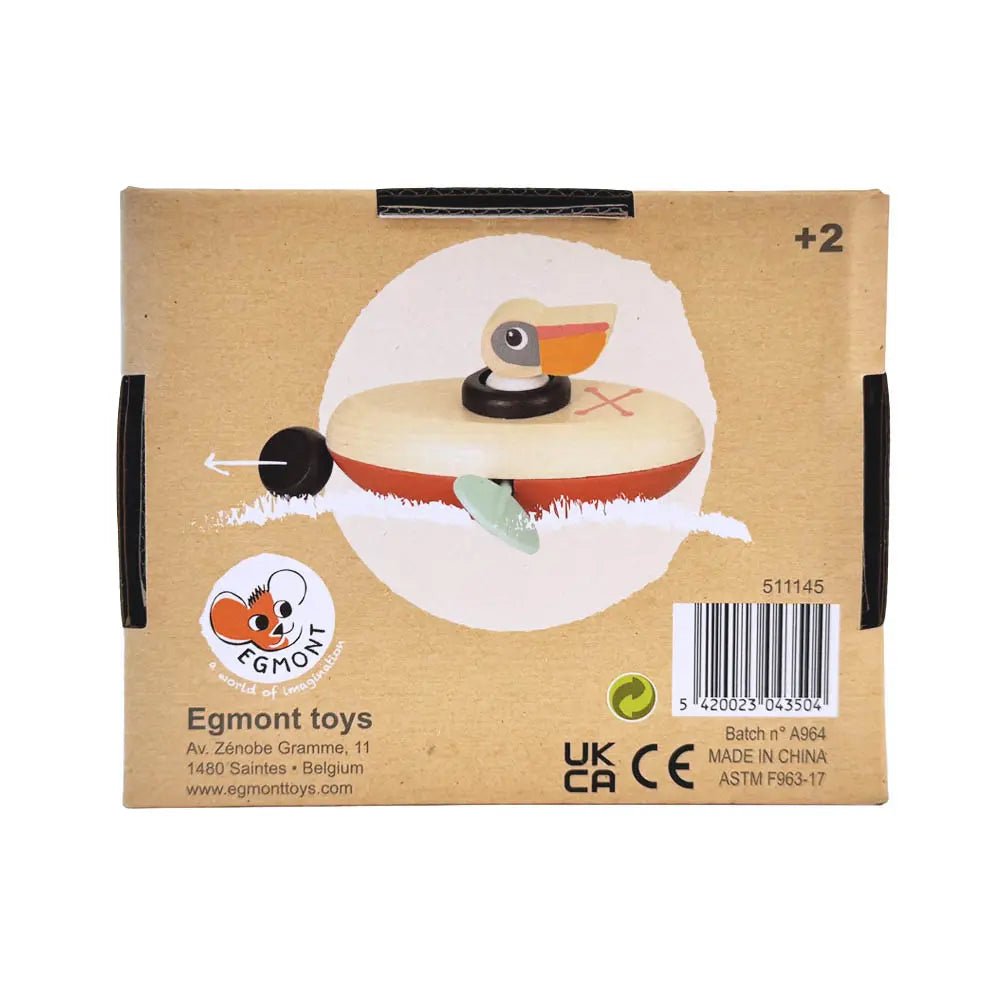 Egmont Toys Houten Opwindbaar Badspeeltje Pelicaan 2+ - Kleine Eland