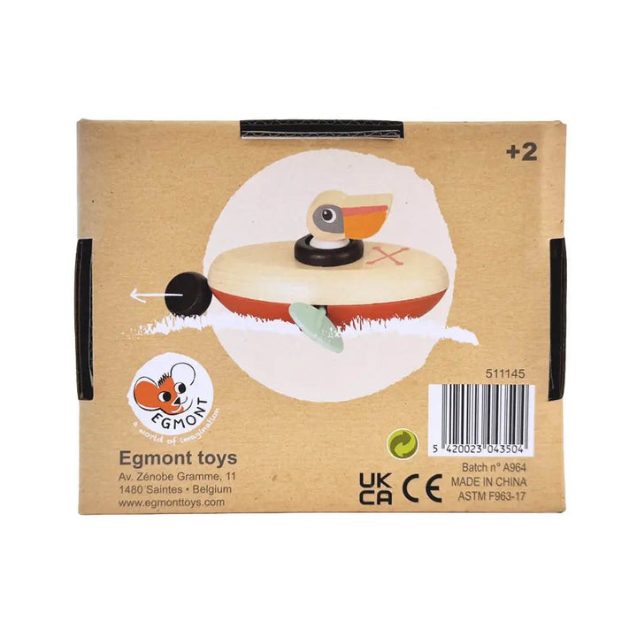 Egmont Toys Houten Opwindbaar Badspeeltje Pelicaan 2+ - Kleine Eland