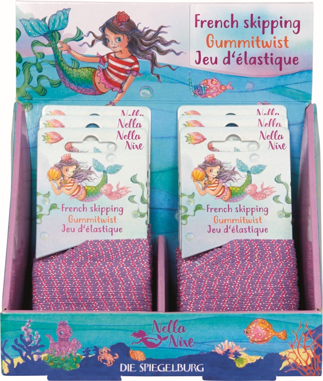 Nella Nixe-elastiekenspel in toonbankdisplay