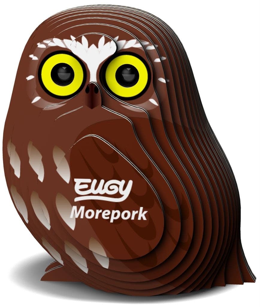 Eugy | 3D Cardboard Model Kit | Bird Life | Boeboek Uil | 6+ - Kleine Eland