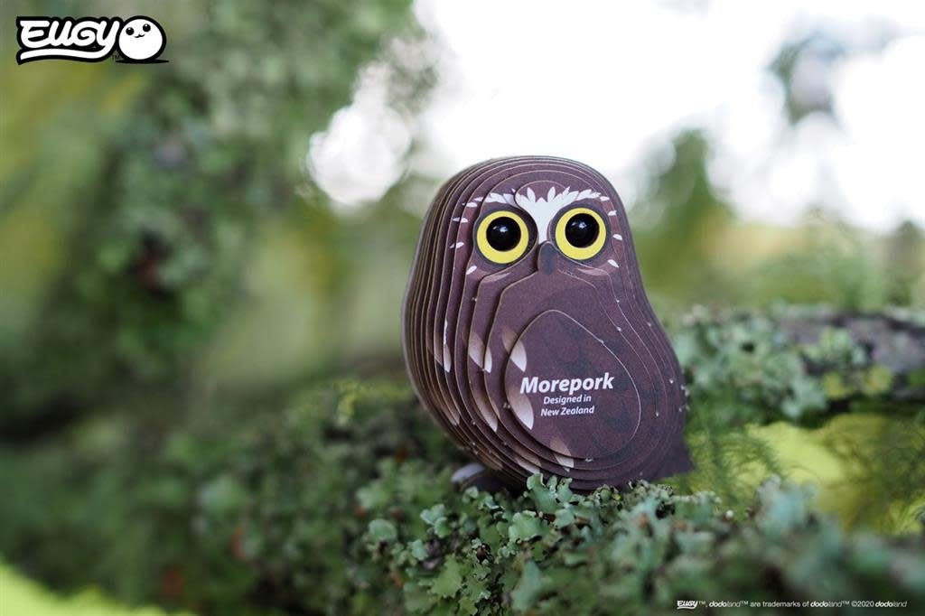 Eugy | 3D Cardboard Model Kit | Bird Life | Boeboek Uil | 6+ - Kleine Eland