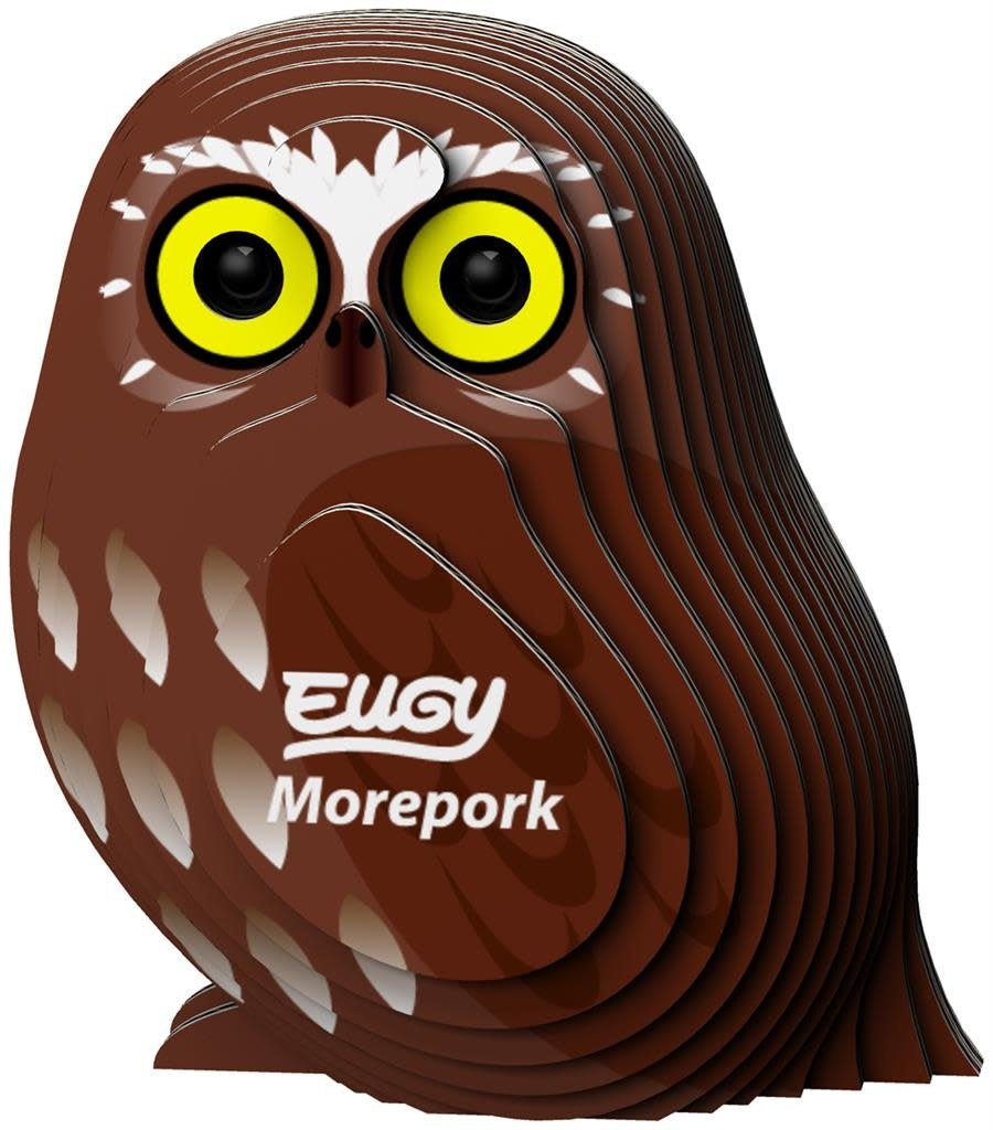 Eugy | 3D Cardboard Model Kit | Bird Life | Boeboek Uil | 6+ - Kleine Eland