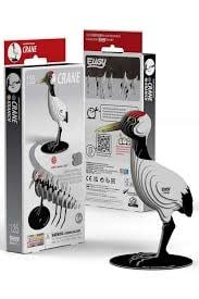 Eugy | 3D Cardboard Model Kit | Bird Life | Crane | 6+ - Kleine Eland
