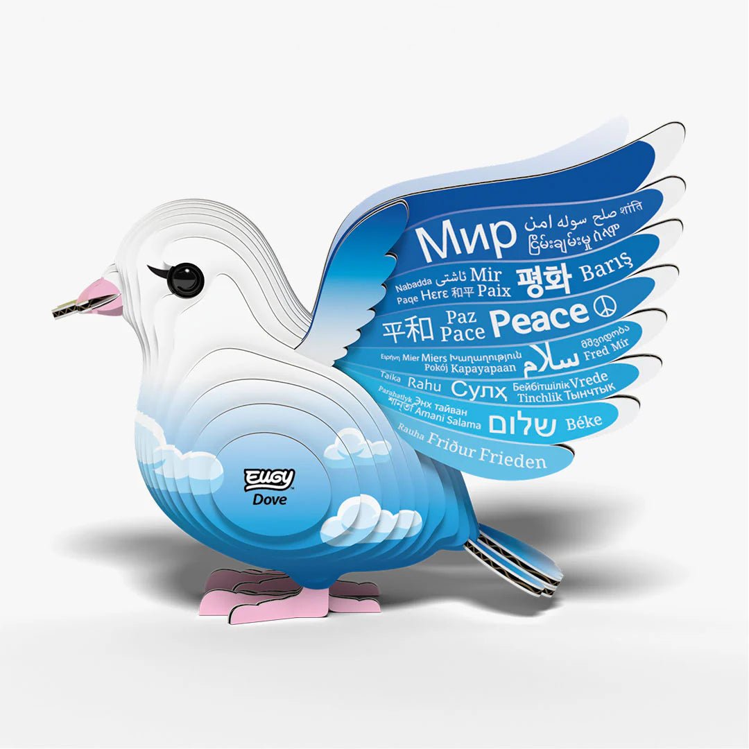 Eugy | 3D Cardboard Model Kit | Bird Life | Duif | 30 stukjes | 6+ - Kleine Eland