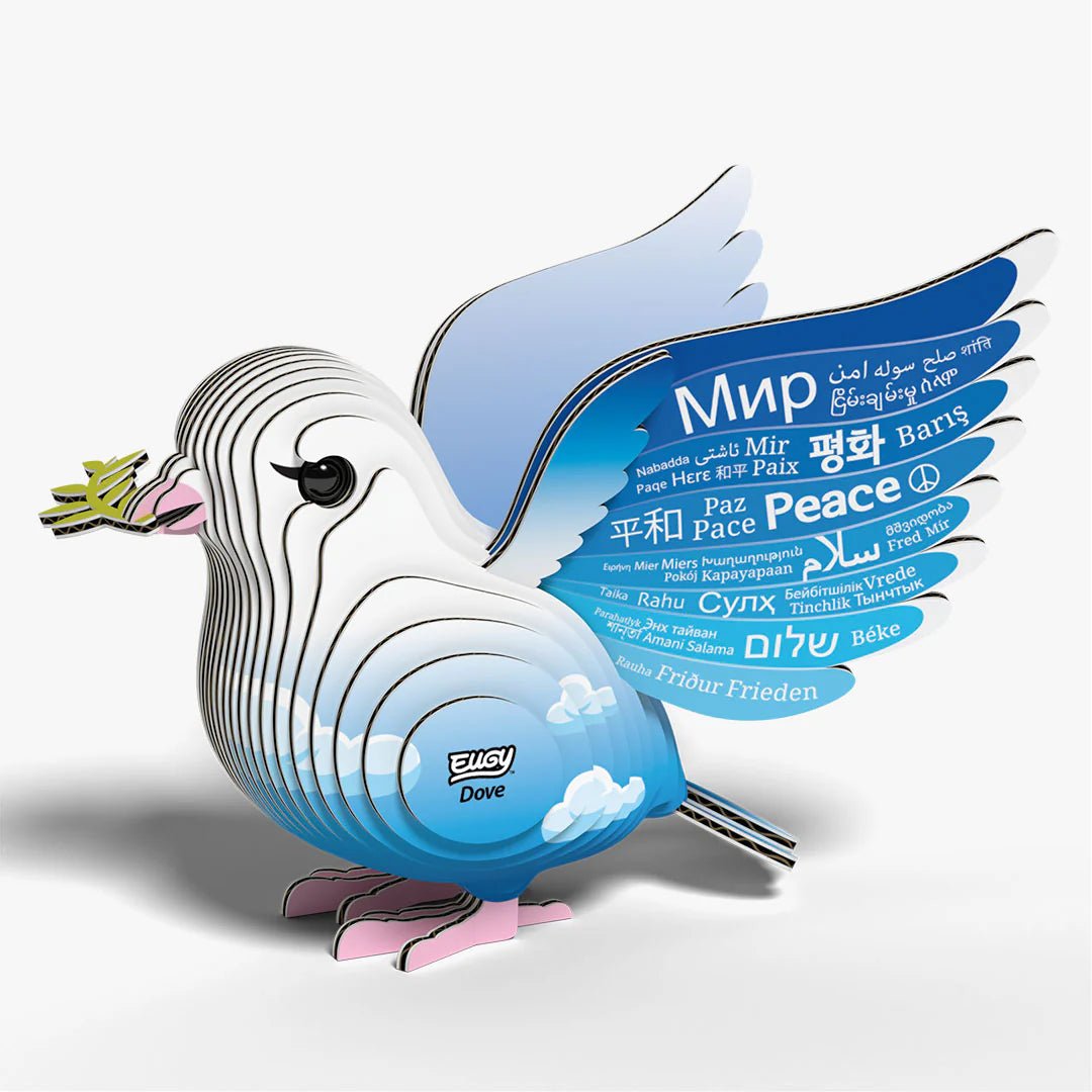 Eugy | 3D Cardboard Model Kit | Bird Life | Duif | 30 stukjes | 6+ - Kleine Eland