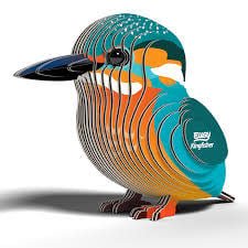 Eugy | 3D Cardboard Model Kit | Bird Life | IJsvogel | 6+ - Kleine Eland