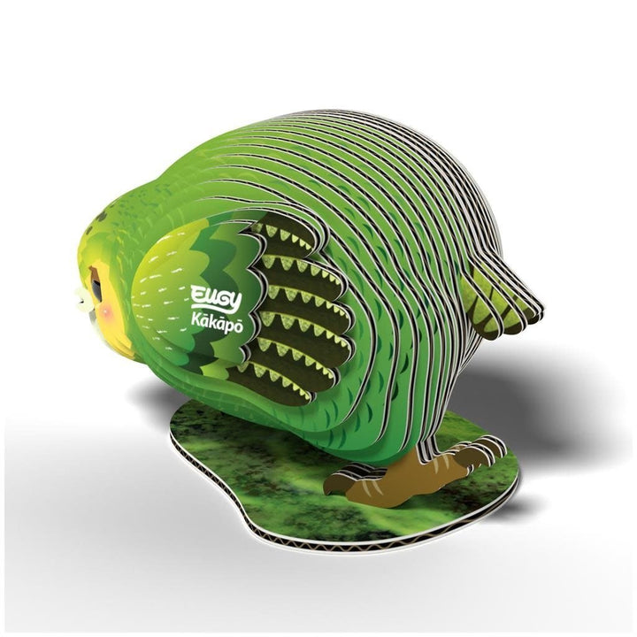 Eugy | 3D Cardboard Model Kit | Bird Life | Kakapo | 6+ - Kleine Eland