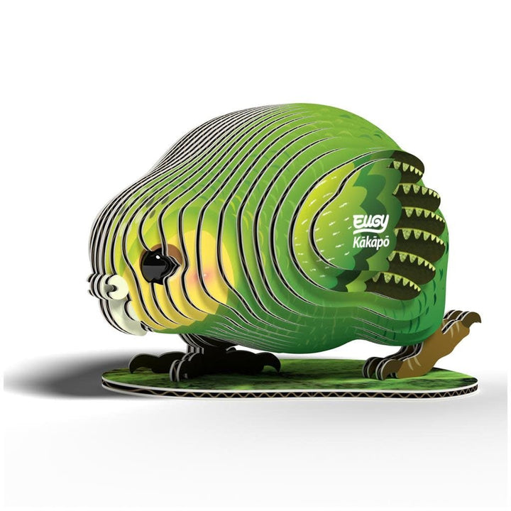 Eugy | 3D Cardboard Model Kit | Bird Life | Kakapo | 6+ - Kleine Eland