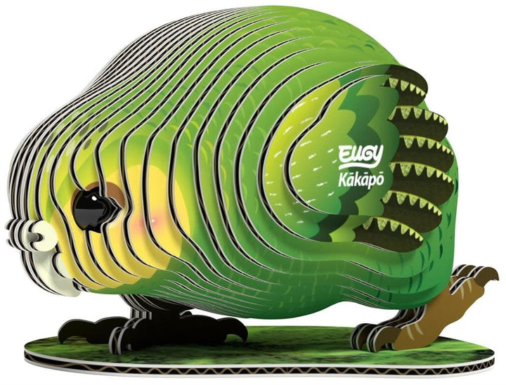 Eugy | 3D Cardboard Model Kit | Bird Life | Kakapo | 6+ - Kleine Eland