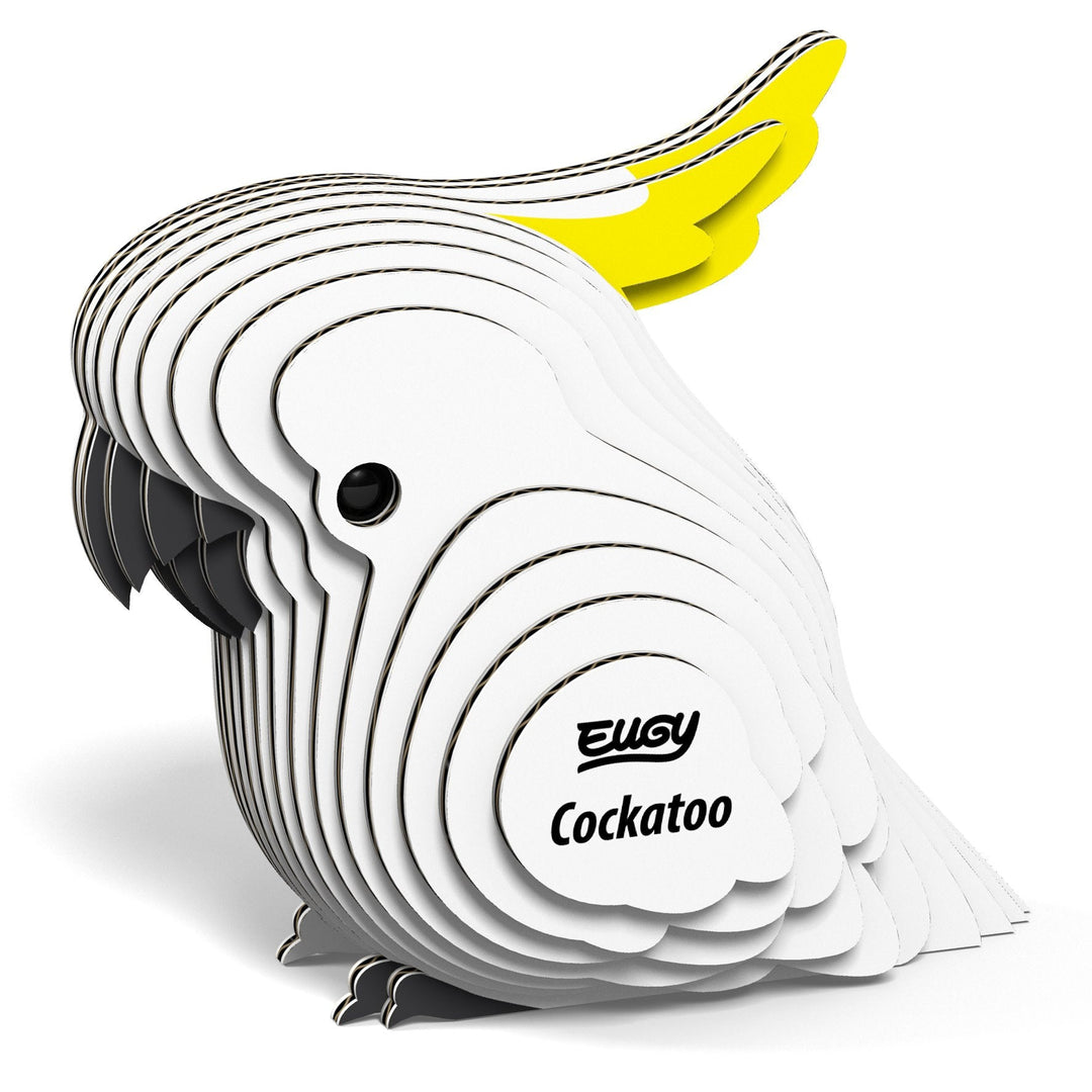 Eugy | 3D Cardboard Model Kit | Bird Life | Kaketoe | 6+ - Kleine Eland