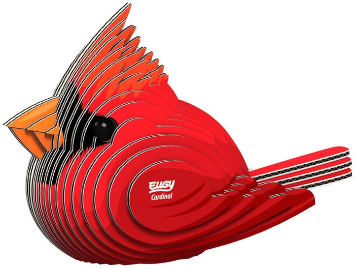 Eugy | 3D Cardboard Model Kit | Bird Life | Kardinaal | 6+ - Kleine Eland