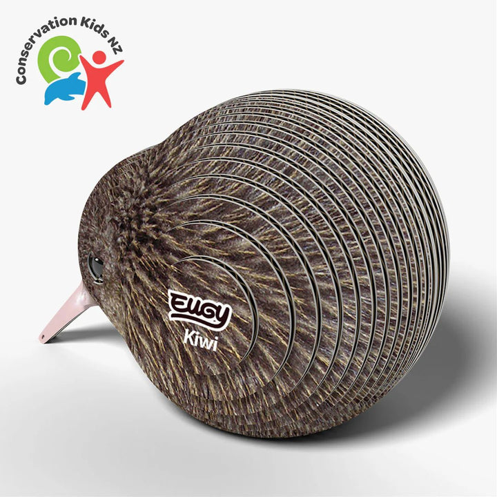 Eugy | 3D Cardboard Model Kit | Bird Life | Kiwi | 27 stukjes | 6+ - Kleine Eland