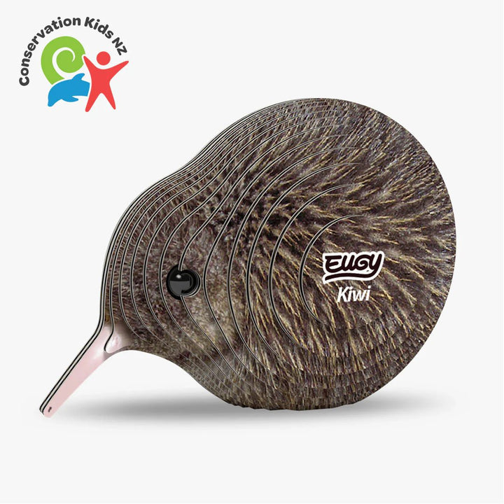 Eugy | 3D Cardboard Model Kit | Bird Life | Kiwi | 27 stukjes | 6+ - Kleine Eland