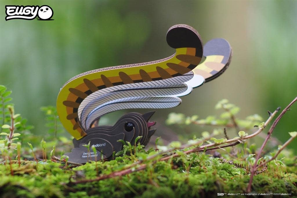 Eugy | 3D Cardboard Model Kit | Bird Life | Lyre Bird - Liervogel | 6+ - Kleine Eland