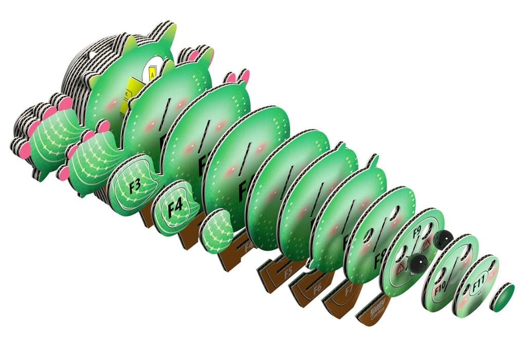 Eugy | 3D Cardboard Model Kit | Fantasy | Cactus | 6+ - Kleine Eland