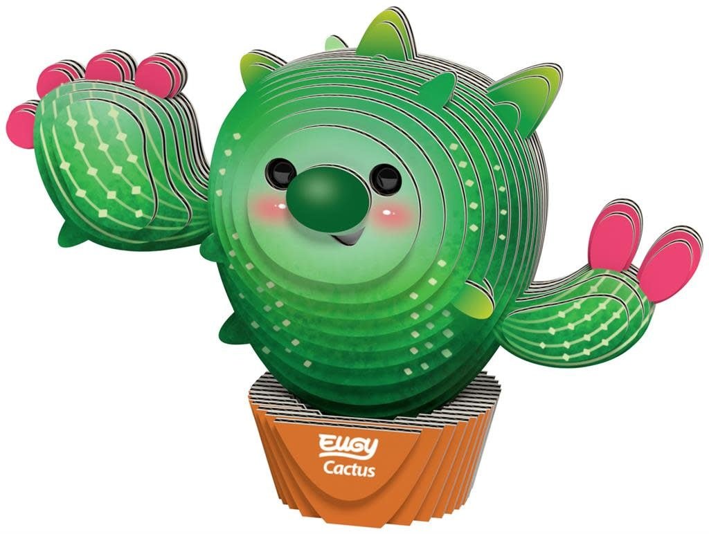 Eugy | 3D Cardboard Model Kit | Fantasy | Cactus | 6+ - Kleine Eland