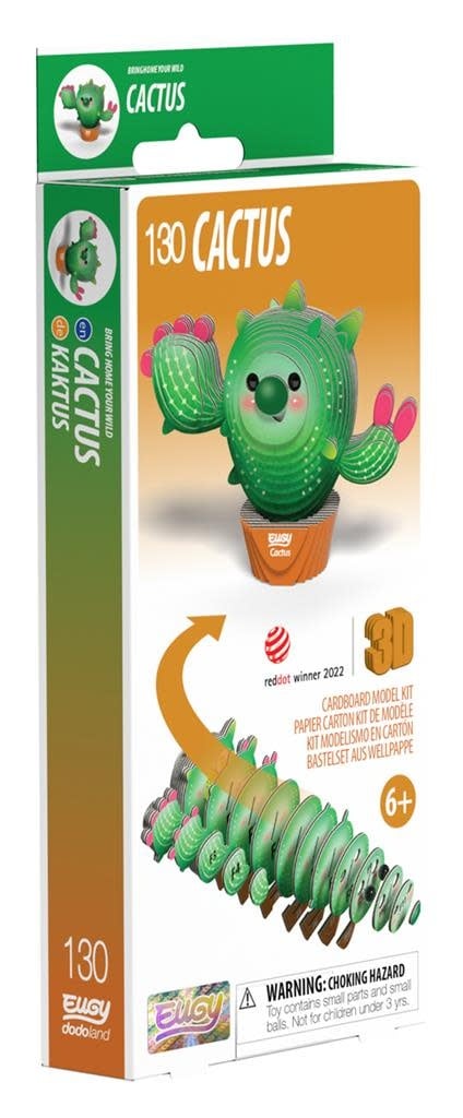 Eugy | 3D Cardboard Model Kit | Fantasy | Cactus | 6+ - Kleine Eland