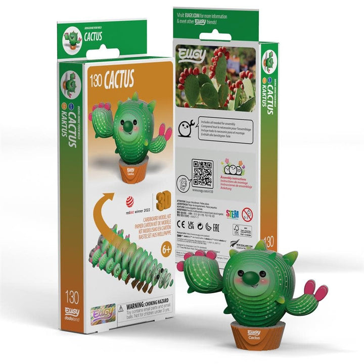 Eugy | 3D Cardboard Model Kit | Fantasy | Cactus | 6+ - Kleine Eland
