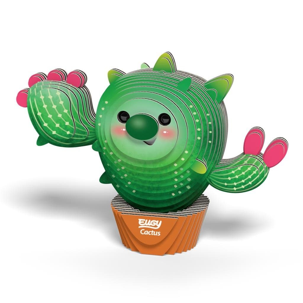 Eugy | 3D Cardboard Model Kit | Fantasy | Cactus | 6+ - Kleine Eland