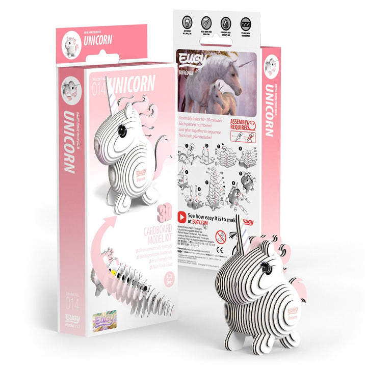 Eugy | 3D Cardboard Model Kit | Fantasy | Eenhoorn | 6+ - Kleine Eland