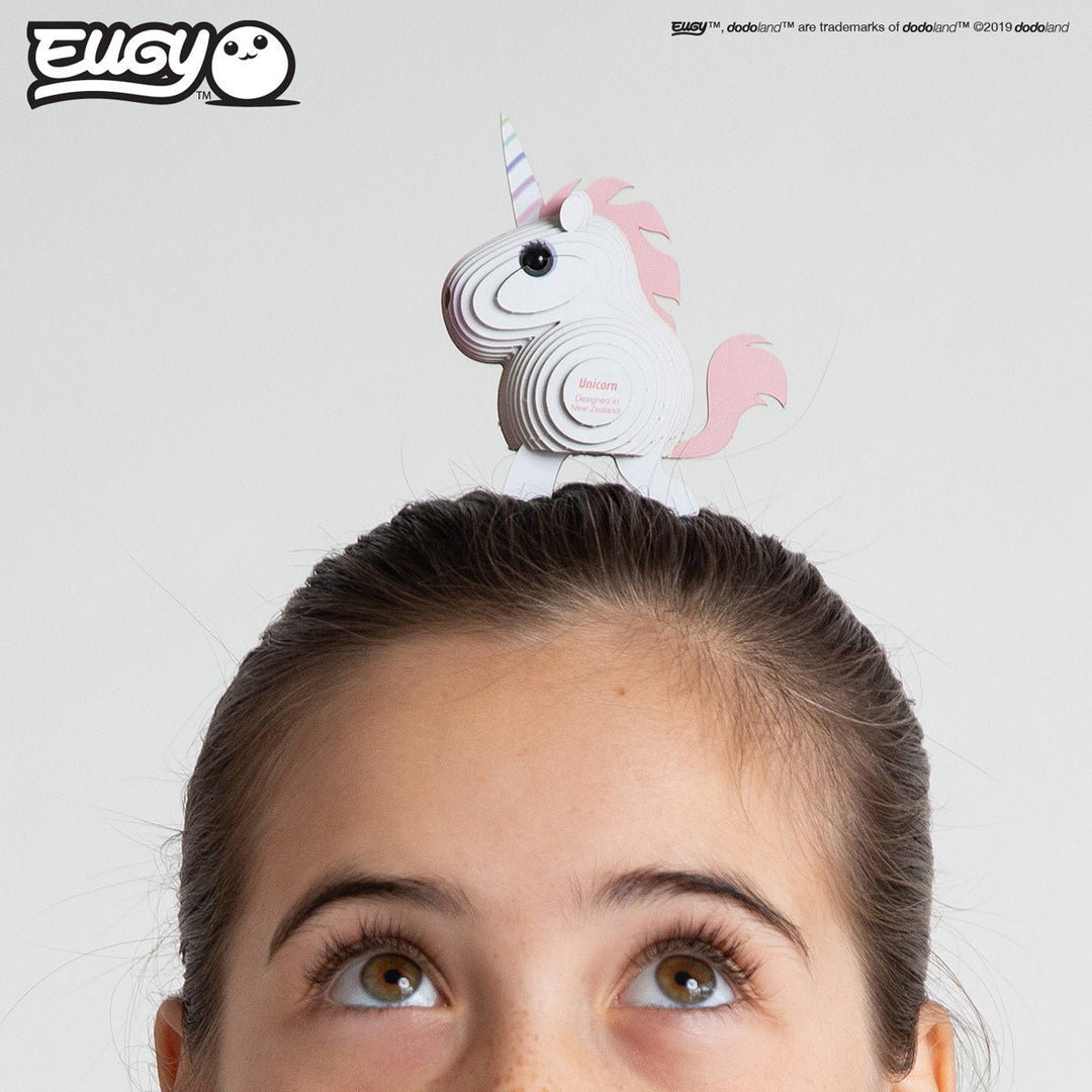 Eugy | 3D Cardboard Model Kit | Fantasy | Eenhoorn | 6+ - Kleine Eland