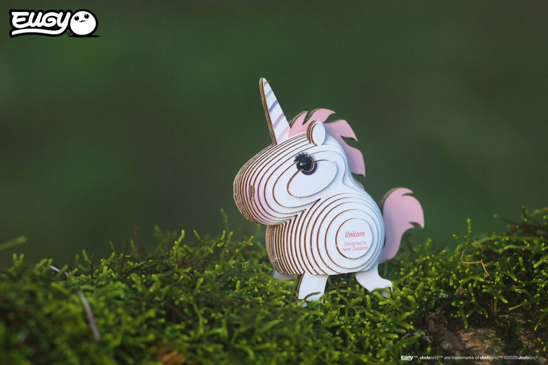 Eugy | 3D Cardboard Model Kit | Fantasy | Eenhoorn | 6+ - Kleine Eland