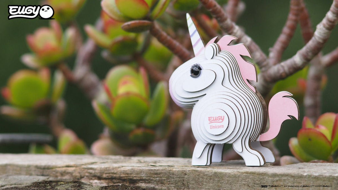 Eugy | 3D Cardboard Model Kit | Fantasy | Eenhoorn | 6+ - Kleine Eland