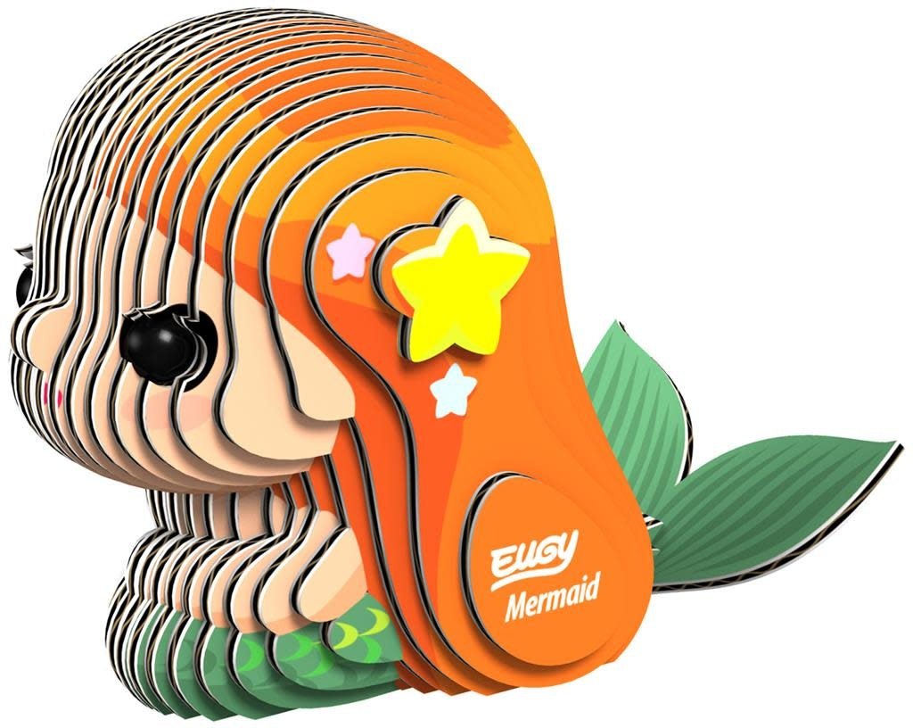 Eugy | 3D Cardboard Model Kit | Fantasy | Zeemeermin | 6+ - Kleine Eland