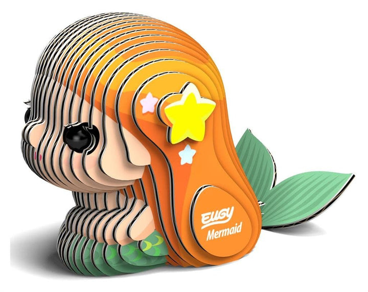 Eugy | 3D Cardboard Model Kit | Fantasy | Zeemeermin | 6+ - Kleine Eland