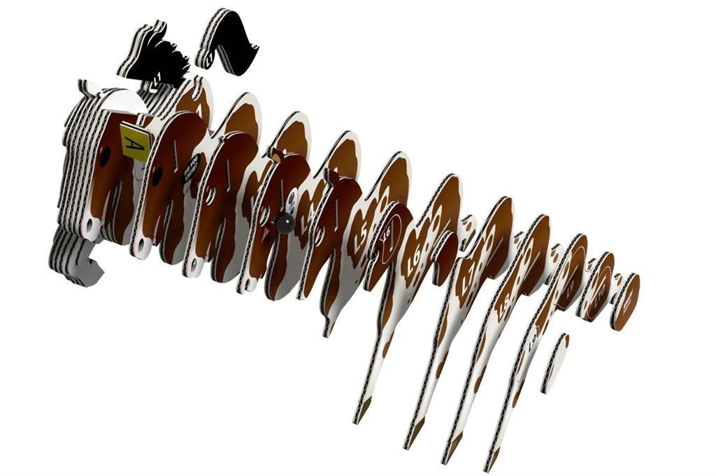 Eugy | 3D Cardboard Model Kit | Farm Life | Paard | 6+ - Kleine Eland