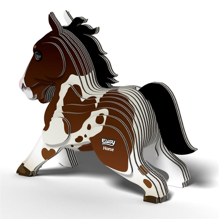 Eugy | 3D Cardboard Model Kit | Farm Life | Paard | 6+ - Kleine Eland