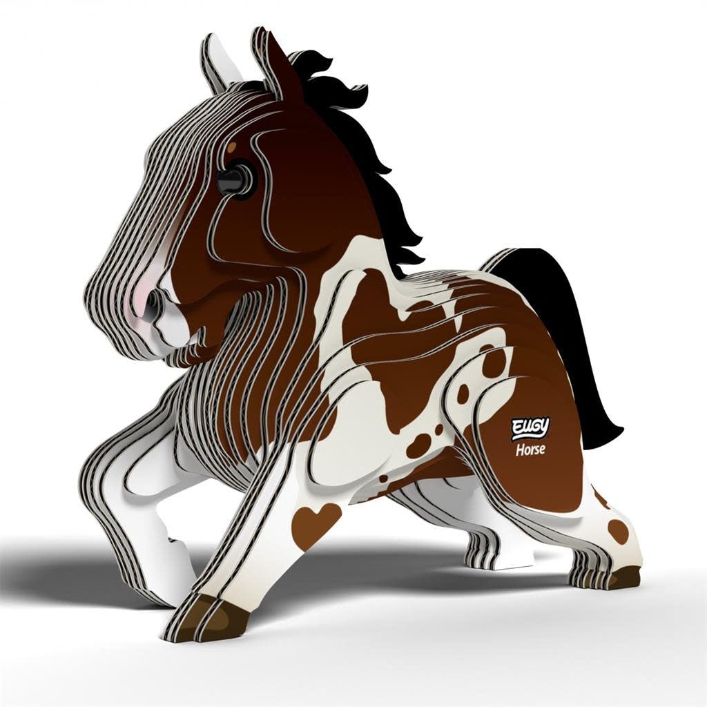 Eugy | 3D Cardboard Model Kit | Farm Life | Paard | 6+ - Kleine Eland
