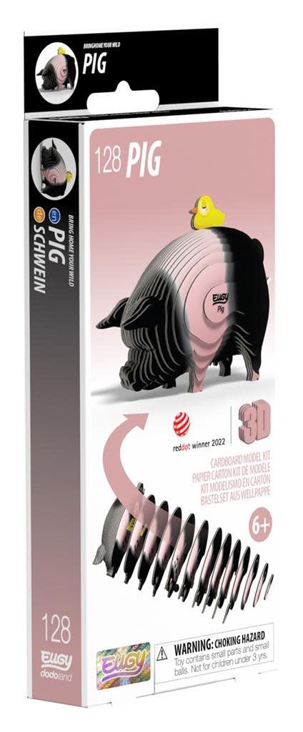 Eugy | 3D Cardboard Model Kit | Farm Life | Varken | 6+ - Kleine Eland