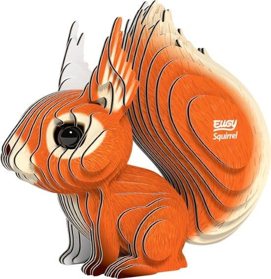 Eugy | 3D Cardboard Model Kit | Forest Life | Eekhoorn | 6+ - Kleine Eland