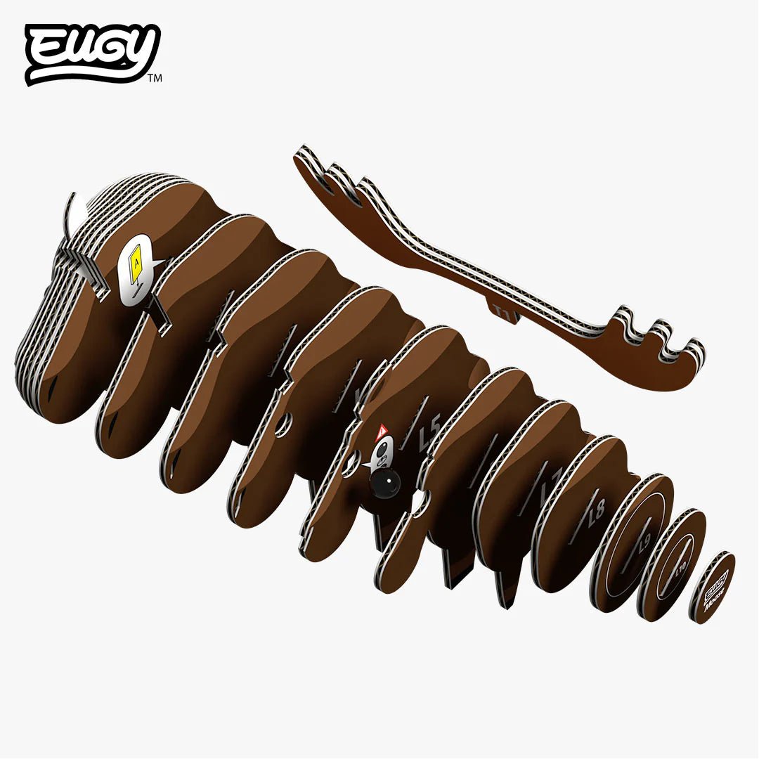 Eugy | 3D Cardboard Model Kit | Forest Life | Eland | 27 stukjes | 6+ - Kleine Eland