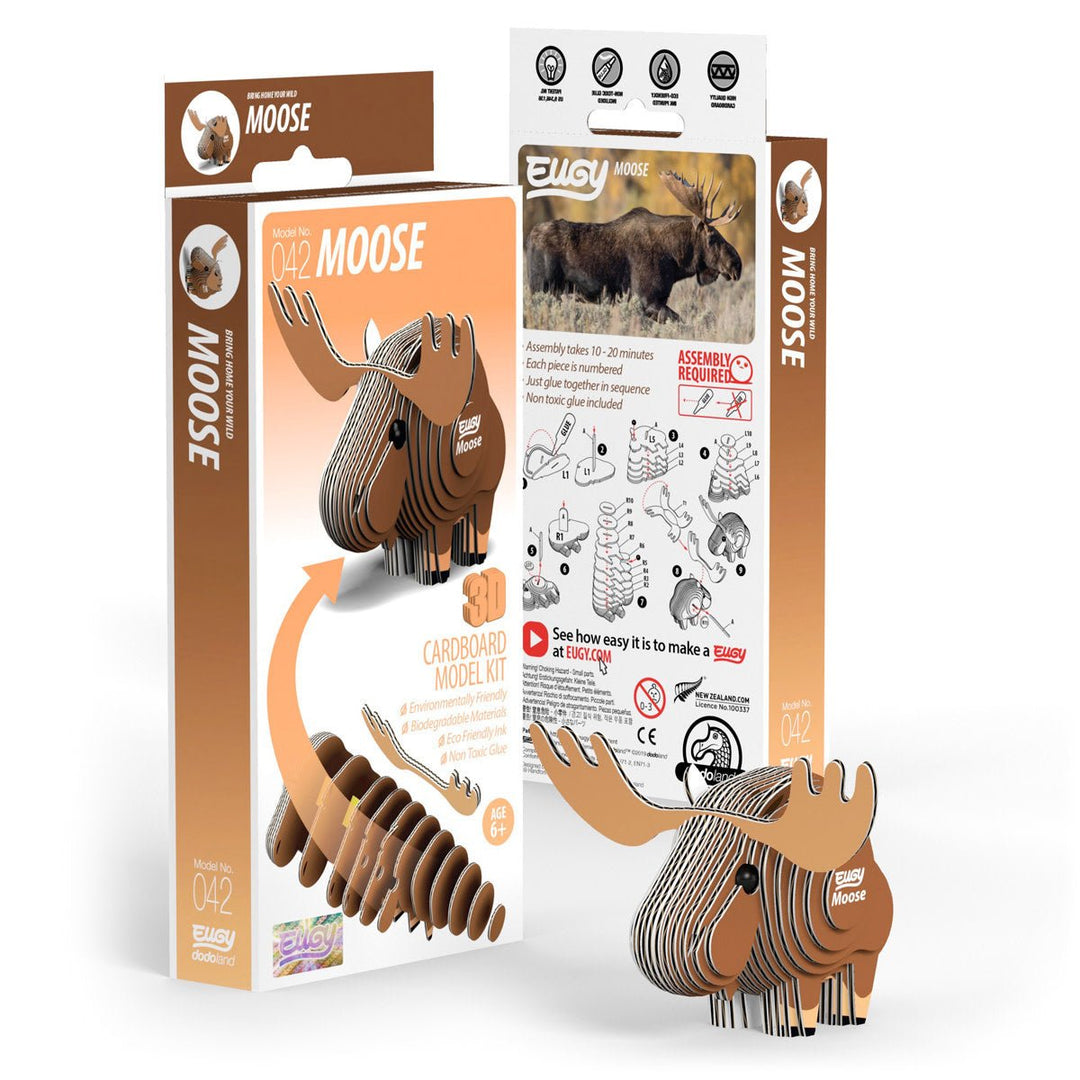 Eugy | 3D Cardboard Model Kit | Forest Life | Eland 6+ - Kleine Eland