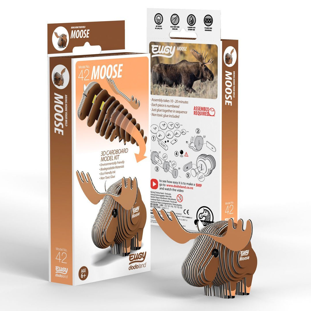Eugy | 3D Cardboard Model Kit | Forest Life | Eland 6+ - Kleine Eland