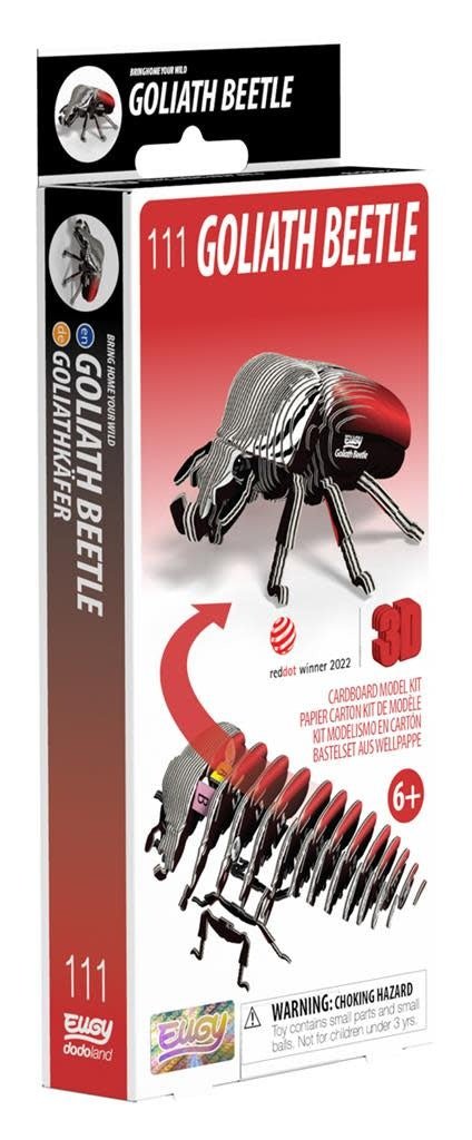 Eugy | 3D Cardboard Model Kit | Forest Life | Goliath Kever | 6+ - Kleine Eland