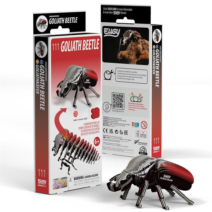 Eugy | 3D Cardboard Model Kit | Forest Life | Goliath Kever | 6+ - Kleine Eland