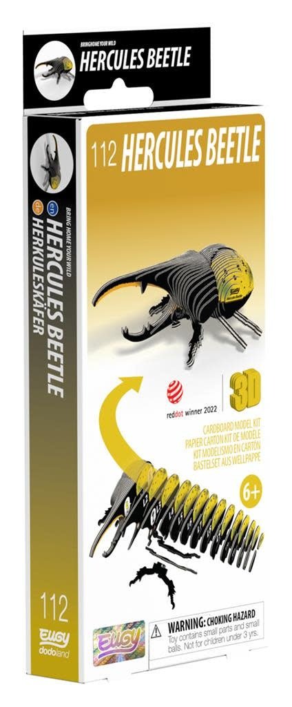 Eugy | 3D Cardboard Model Kit | Forest Life | Hercules Beetle | 6+ - Kleine Eland