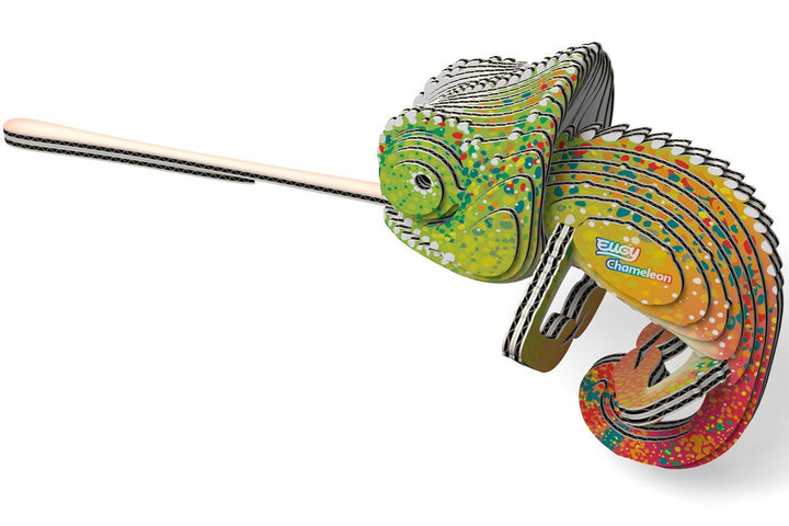Eugy | 3D Cardboard Model Kit | Forest Life | Kameleon | 6+ - Kleine Eland