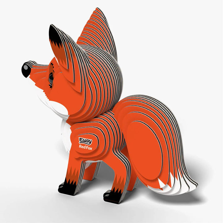 Eugy | 3D Cardboard Model Kit | Forest Life | Rode Vos | 43 stukjes | 6+ - Kleine Eland