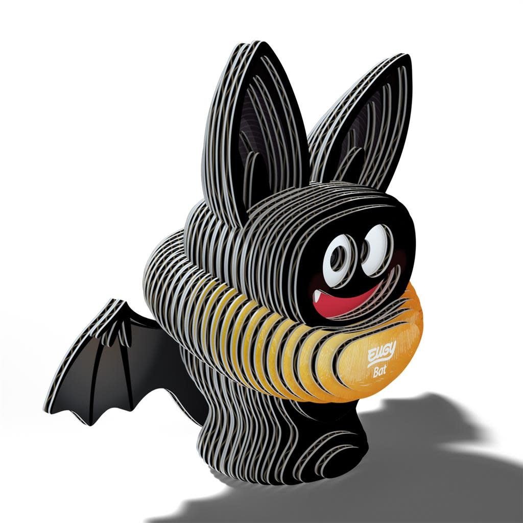 Eugy | 3D Cardboard Model Kit | Het enig vliegende zoogdier | Vleermuis | 6+ - Kleine Eland